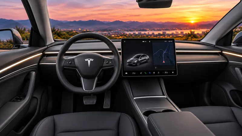 Model 3 interior